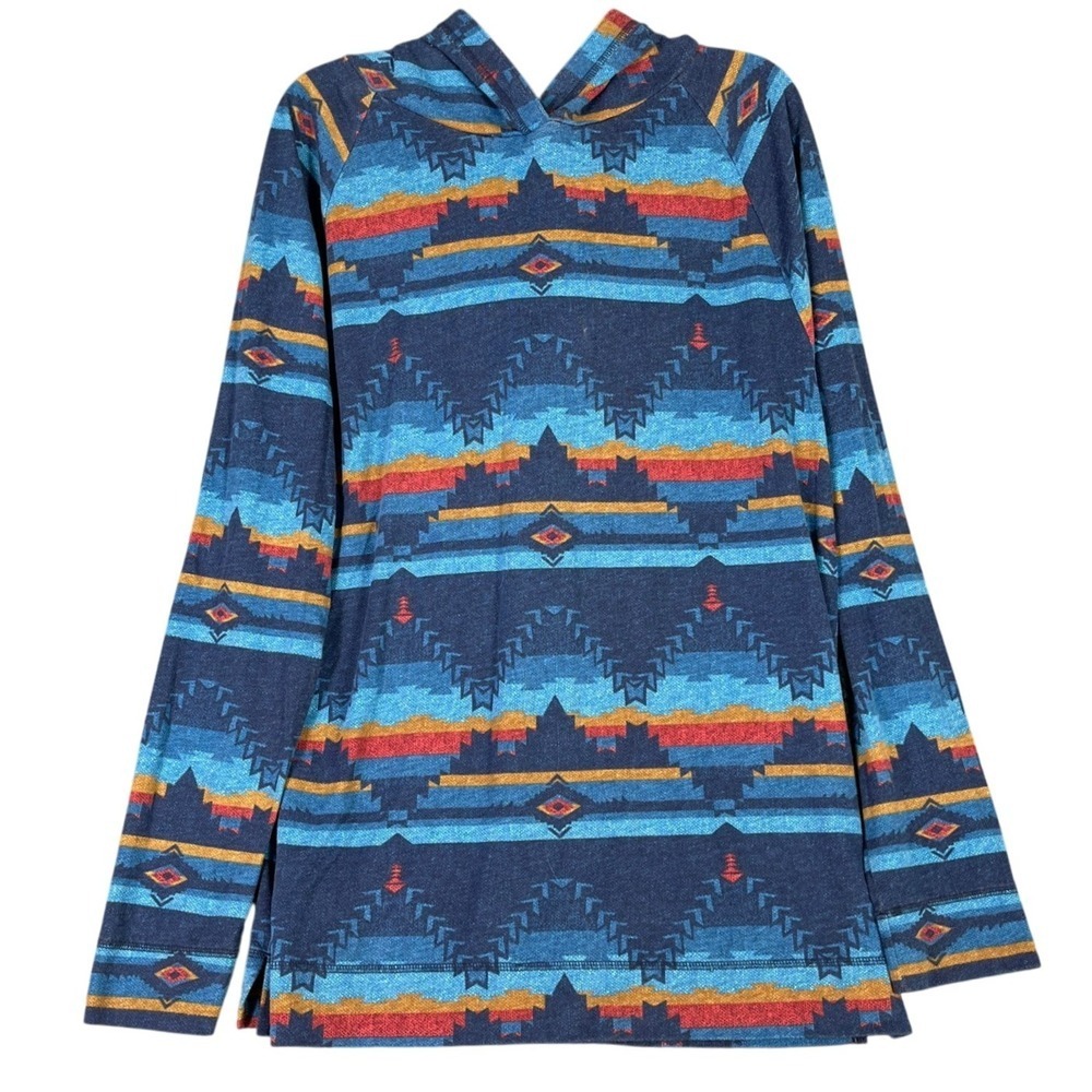 Hollister Baja Hoodie Southwest Aztec Beachy Tribal Vibe Pullover Men's XL